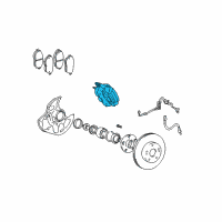 OEM 2000 Lexus GS300 Driver Disc Brake Cylinder Assembly Diagram - 47750-30430