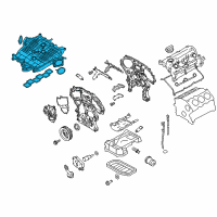 OEM 2017 Infiniti QX70 Collector - Intake Manifold Diagram - 14010-EY02A