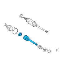 OEM Toyota Solara Inner Joint Diagram - 43040-06040