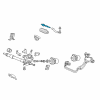 OEM Honda End, Rack Diagram - 53610-SNR-A01