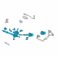 OEM 2009 Honda Civic Rack, Power Steer Diagram - 53601-SNR-A09