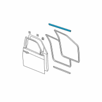 OEM 2007 Dodge Charger WEATHERSTRIP-Front Door Belt Diagram - 4806139AB