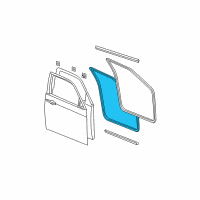 OEM 2010 Dodge Charger WEATHERSTRIP-Front Door Opening Diagram - UQ20DW1AD