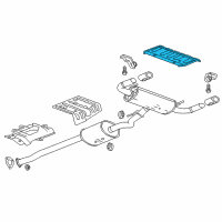 OEM 2016 Buick Envision Heat Shield Diagram - 13402958