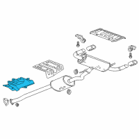 OEM 2018 Buick Envision Heat Shield Diagram - 13402960