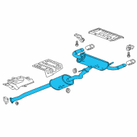 OEM 2019 Buick Envision Muffler & Pipe Diagram - 84114128