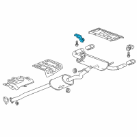 OEM 2016 Buick Envision Muffler & Pipe Hanger Diagram - 23212856