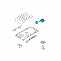 OEM 2006 Kia Sorento Lamp Assembly-Luggage Room Diagram - 9262026000CY