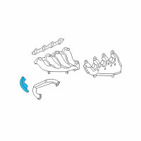 OEM 2007 Pontiac Grand Prix Shield-Exhaust Crossover Pipe Heat Diagram - 12583794