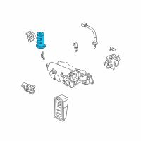 OEM 1999 Honda CR-V Canister Assembly Diagram - 17011-ST7-L02