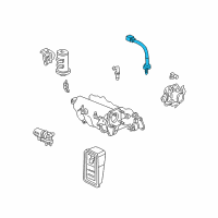 OEM 1996 Honda Civic Sensor, Rear Oxygen Diagram - 36532-P2R-A01