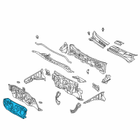 OEM 2006 Scion xB Insulator, Dash Panel, Outer Diagram - 55223-52020