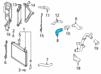 OEM Toyota Mirai Outlet Hose Diagram - 16B77-77030