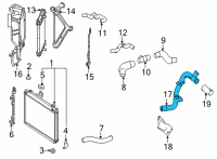 OEM 2019 Toyota Mirai Water Feed Tube Diagram - 16BF6-77011