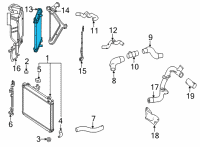 OEM Toyota Mirai Auxiliary Radiator Diagram - 16510-77030