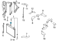 OEM 2017 Toyota Mirai Radiator Cap Diagram - 16401-77030