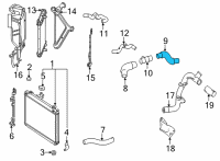 OEM 2018 Toyota Mirai Outlet Hose Diagram - 16B78-77020