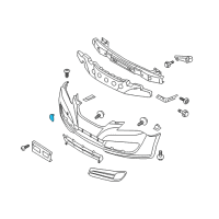 OEM Hyundai Genesis Coupe Cap-Front Bumper Guard, Center Diagram - 86588-2M000