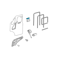 OEM 2004 Dodge Sprinter 2500 WEATHERSTRIP-Glass Channel Run Diagram - 5103783AA