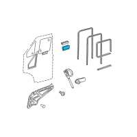 OEM 2005 Dodge Sprinter 3500 Channel-Glass Run Lower Diagram - 5104029AA