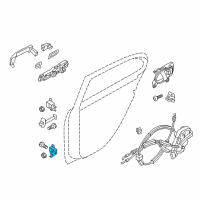 OEM 2015 Nissan Versa Note Hinge Assy-Rear Door, Lower RH Diagram - 82420-3VA0A