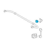 OEM Lexus RX450h Bush, Stabilizer, Rear Diagram - 48818-48070