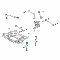 OEM Honda Accord Insulator E, Sub-Frame Mounting (Lower) Diagram - 50351-S87-A00