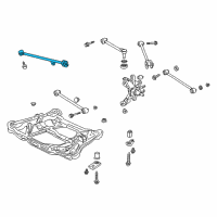 OEM 1999 Honda Accord Arm, Left Rear Trailing (Disk) Diagram - 52375-S84-A51