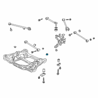 OEM Acura Insulator E, Sub-Frame Mounting (Upper) Diagram - 50350-S87-A00
