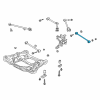 OEM 2000 Honda Accord Arm, Rear Control Diagram - 52360-S84-A01