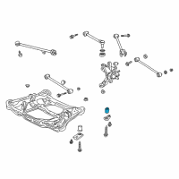 OEM Honda Accord Insulator F, Sub-Frame Mounting (Lower) Diagram - 50352-S87-A00