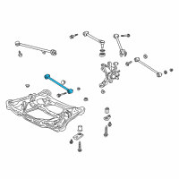 OEM 1998 Honda Accord Arm, Rear (Lower) Diagram - 52350-S84-A01