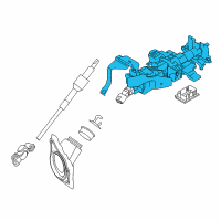 OEM 2015 Infiniti QX50 Column Assy-Steering, Upper Diagram - 48810-1BA1A