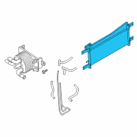 OEM 2017 Nissan Armada Cooler Assembly-Oil Diagram - 21606-1LA0B