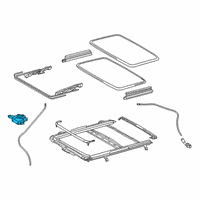 OEM Lexus RX350L Gear Assembly, Sliding R Diagram - 63260-48191