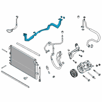 OEM Ford Edge Evaporator Tube Diagram - K2GZ-19A834-J