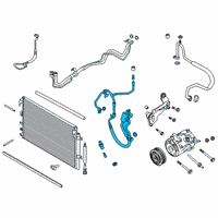 OEM Ford Edge Lower Pressure Tube Diagram - K2GZ-19972-FB