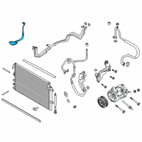 OEM 2020 Ford Edge AC Hose Diagram - K2GZ-19835-A