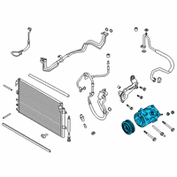 OEM Lincoln Nautilus Compressor Assembly Diagram - K2GZ-19703-B