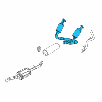 OEM Dodge Converter-Exhaust Diagram - 52855898AD