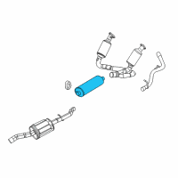 OEM 2011 Ram Dakota Resonator-Exhaust Diagram - 68030987AB