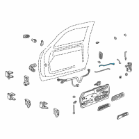 OEM 1998 Chevrolet K1500 Suburban Lock Rod Diagram - 15724447