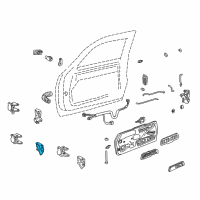 OEM 1990 Chevrolet K1500 Hinge Assembly Diagram - 19354134