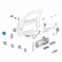 OEM 1989 Chevrolet K2500 Hinge Assembly Diagram - 19354136