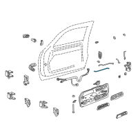 OEM Chevrolet C2500 Suburban Lock Rod Diagram - 15740529