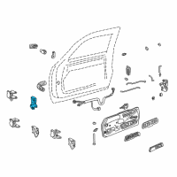 OEM 1988 Chevrolet K3500 Hinge Assembly Diagram - 19354125