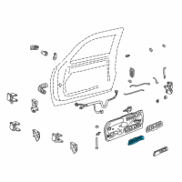 OEM 2000 GMC C2500 Handle, Inside Diagram - 15708043