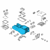 OEM 2015 Ford F-350 Super Duty Console Body Diagram - BC3Z-28045A36-AC