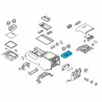 OEM 2013 Ford F-250 Super Duty Cup Holder Diagram - CC3Z-2813562-BD