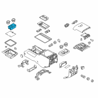 OEM 2014 Ford F-350 Super Duty Cup Holder Diagram - BC3Z-7813562-AA